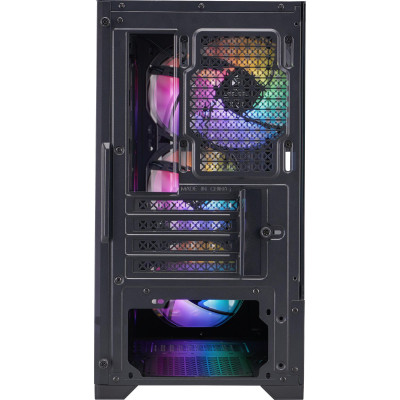 Корпус 1stPlayer H2-BK-4F7 Black без БЖ