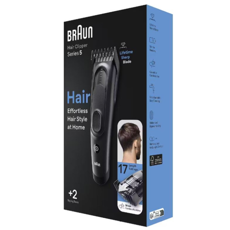 Машинка для стрижки Braun Hair Clip HC 5330 Машинка для стрижки Braun Hair Clip HC 5330