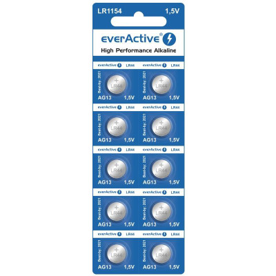 Батарейка everActive LR44 BL 10шт Батарейка everActive LR44 BL 10шт