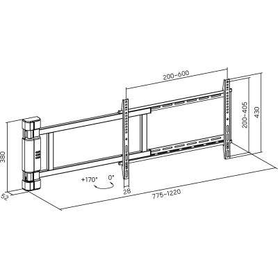 Кронштейн HiSmart HS083984 (VESA600х400)