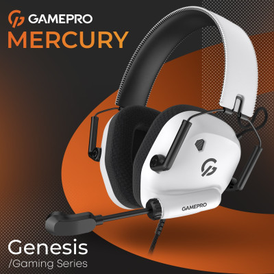 Гарнітура GamePro Genesis Mercury White (HS120W) Гарнітура GamePro Genesis Mercury White (HS120W)