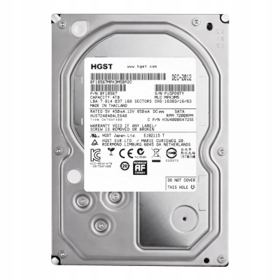 Накопичувач HDD 3.5" SATA 4.0TB Hitachi (HGST) Ultrastar 7K4000 7200rpm 64MB (HUS724040ALE640)