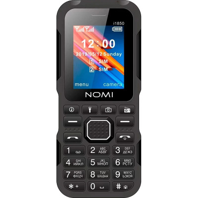 Мобiльний телефон Nomi i1850 Dual Sim Black Мобiльний телефон Nomi i1850 Dual Sim Black
