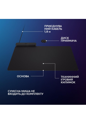 Ігрова поверхня Logitech G PowerPlay 2 Black (947-000003)