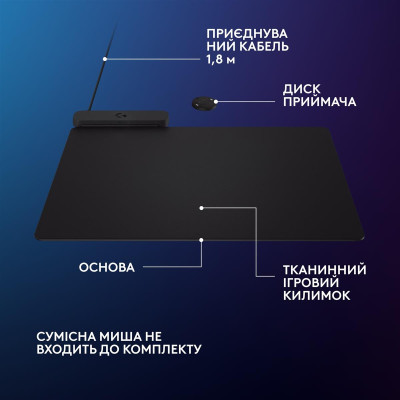Ігрова поверхня Logitech G PowerPlay 2 Black (947-000003) Ігрова поверхня Logitech G PowerPlay 2 Black (947-000003)