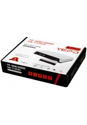 Джерело безперебійного живлення Yepo Mini DC-UPS YP-36W/20000mAh LiFePO4 DC-5V/9V/12V (UA-112545)