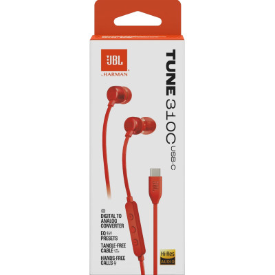 Гарнітура JBL Tune 310C Red (JBLT310CRED) Гарнітура JBL Tune 310C Red (JBLT310CRED)