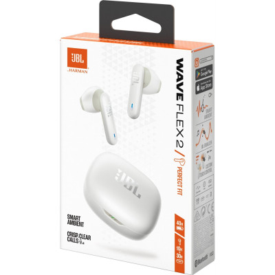 Bluetooth-гарнітура JBL Wave Flex 2 White (JBLWFLEX2WHT)