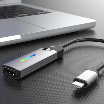 Адаптер J5create USB-C - HDMI (M/F), Space Grey (JCA157-N)