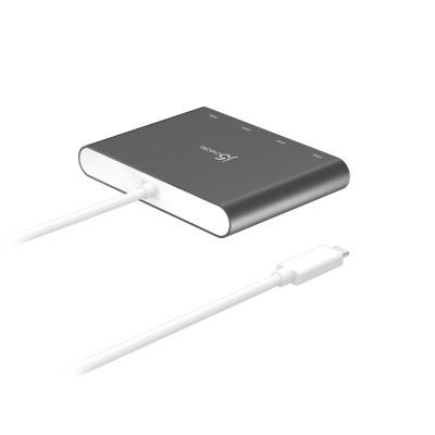 Адаптер J5create USB-A - 4 HDMI (M/F), Silver (JCA366-N)