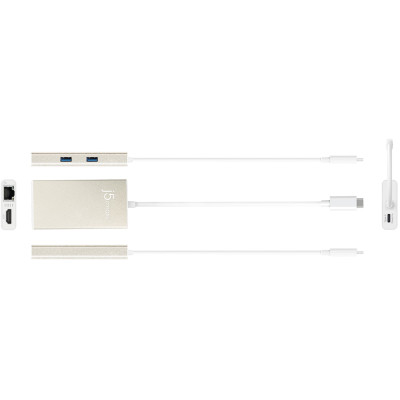 Док-станція J5create USB-C 5-в-1 (JCA374-N) Док-станція J5create USB-C 5-в-1 (JCA374-N)