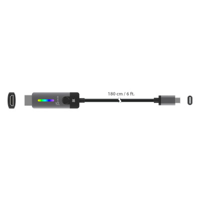 Кабель J5create USB-C - HDMI (M/M), 1.8 м, Black (JCC157-N)