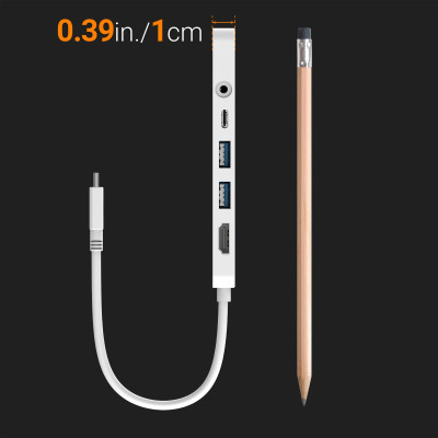 USB-хаб J5create USB-C 6-в-1 White (JCD373-N)