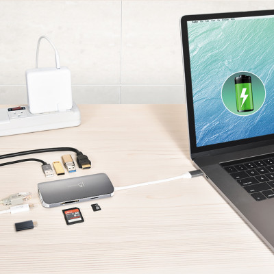 Док-станція J5create USB-C 9-в-1 (JCD383-N) Док-станція J5create USB-C 9-в-1 (JCD383-N)