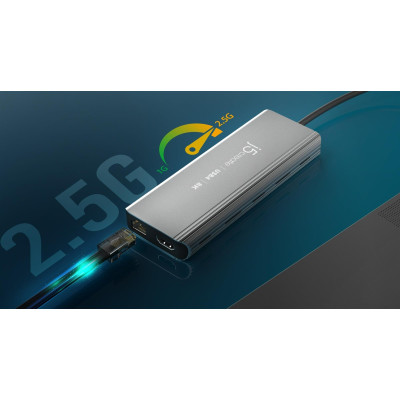 USB-хаб J5create USB-C 6-в-1 Grey (JCD403-N)