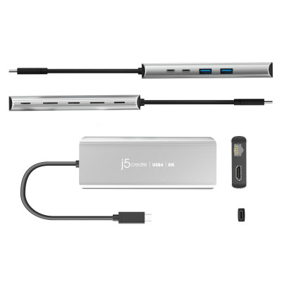 USB-хаб J5create USB-C 6-в-1 Grey (JCD403-N)