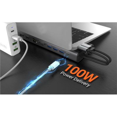 Док-станція J5create USB-C 12-в-1 (JCD552-N)