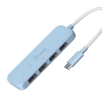 USB-хаб J5create 4 USB-A Cyan (JCH341EC-N) USB-хаб J5create 4 USB-A Cyan (JCH341EC-N)