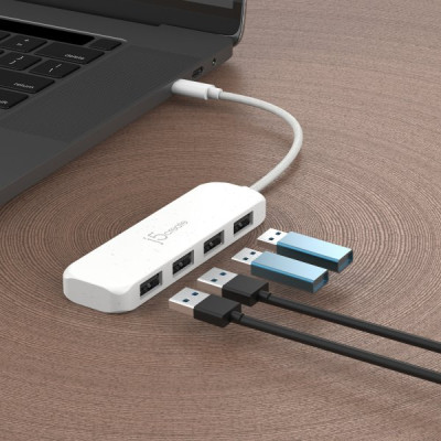 USB-хаб J5create 4 USB-A White (JCH341EW-N) USB-хаб J5create 4 USB-A White (JCH341EW-N)