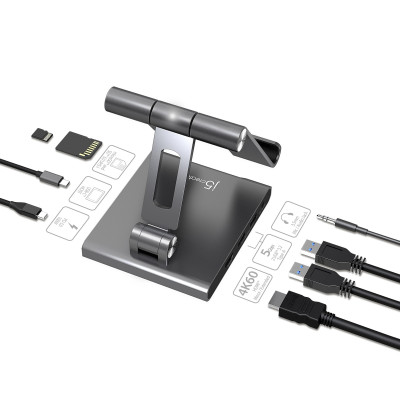 Док-станція J5create USB-C 8-в-1 (JTS224-N) Док-станція J5create USB-C 8-в-1 (JTS224-N)