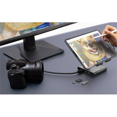 Док-станція J5create USB-C 8-в-1 (JTS224-N) Док-станція J5create USB-C 8-в-1 (JTS224-N)