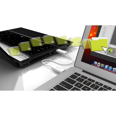 Адаптер J5create USB-A/USB-A (M/M), 1.8 м, White (JUC400-N)