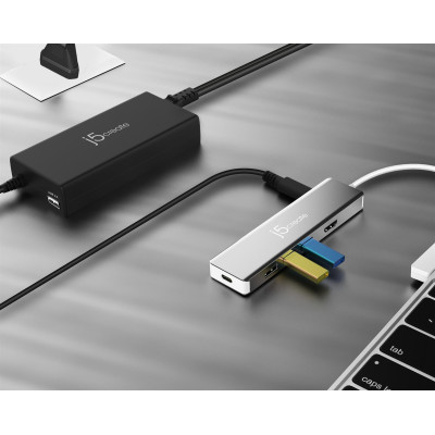 Мережевий зарядний пристрій J5create Super Charger 100W Black (JUP2290C-EN)