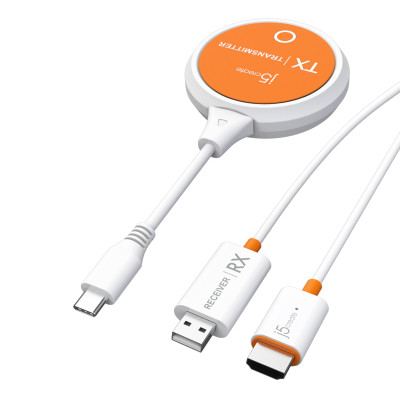 Подовжувач J5create USB-C - HDMI (M/M) до 15 м White (JVAW62-N)