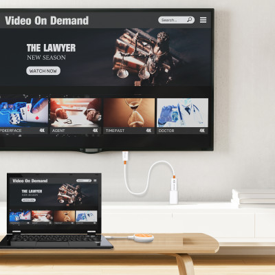 Подовжувач J5create USB-C - HDMI (M/M) до 15 м White (JVAW62-N)