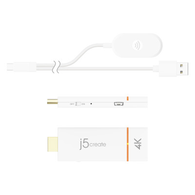 Бездротовий адаптер дисплея ScreenCast J5create 4K до 15м (JVAW76-N)