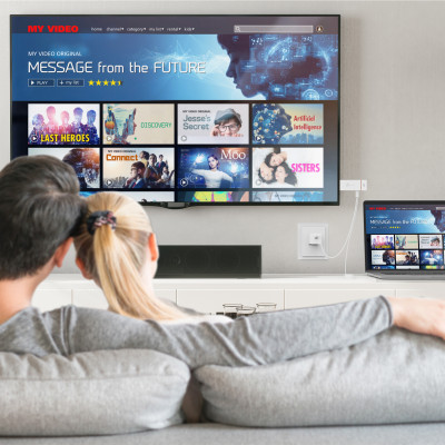 Бездротовий адаптер дисплея ScreenCast J5create 4K до 15м (JVAW76-N)