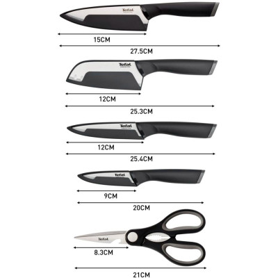 Набір ножів Tefal Comfort 5 предметів (K2215S55)