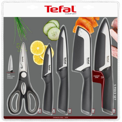 Набір ножів Tefal Comfort 5 предметів (K2215S55)