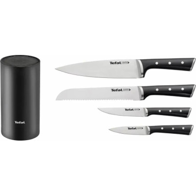 Набір ножів Tefal Ice Force у пластиковій колоді 4 предмети (K2325S75) Набір ножів Tefal Ice Force у пластиковій колоді 4 предмети (K2325S75)