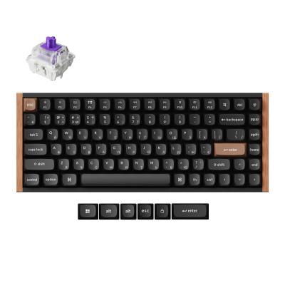 Клавіатура бездротова Keychron K2 HE Magnetic Switch Black RGB (K2H-F1-UA) Клавіатура бездротова Keychron K2 HE Magnetic Switch Black RGB (K2H-F1-UA)
