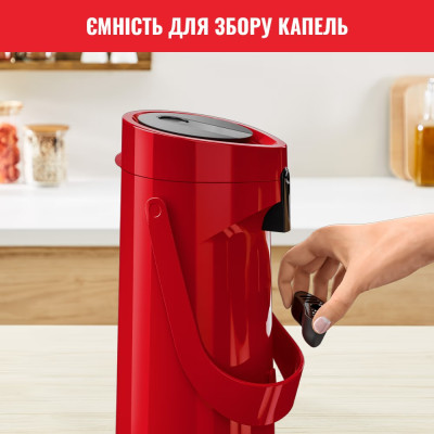 Термос Tefal Ponza Pump 1.9 л Red (K3140114)