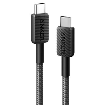 Кабель Anker 322 USB-C - USB-C, 1.8 м, Black (A81F6G11) Кабель Anker 322 USB-C - USB-C, 1.8 м, Black (A81F6G11)