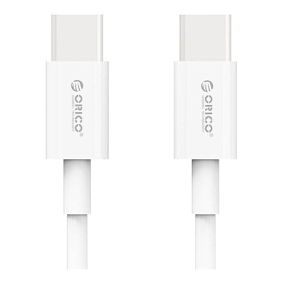 Кабель Orico USB Type-C - USB Type-C (M/M), 100W, 1 м White (CA913381)