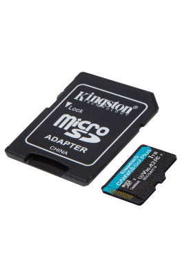 Карта пам`яті MicroSDXC 1TB UHS-I/U3 Class 10 Kingston Canvas Go! Plus R200/W160MB/s + SD-адаптер (SDCG4/1TB)