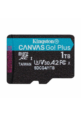 Карта пам`яті MicroSDXC 1TB UHS-I/U3 Class 10 Kingston Canvas Go! Plus R200/W160MB/s (SDCG4/1TBSP)