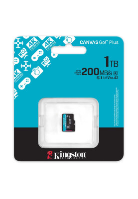 Карта пам`яті MicroSDXC 1TB UHS-I/U3 Class 10 Kingston Canvas Go! Plus R200/W160MB/s (SDCG4/1TBSP)