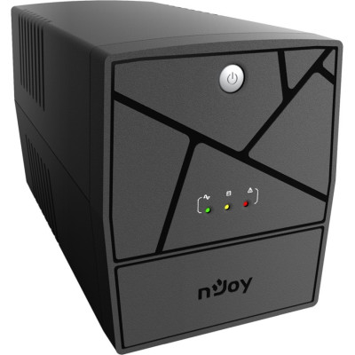 Джерело безперебійного живлення NJOY Keen 1000 (UPLI-LI100KU-CG01B), Lin.int., AVR, 4 x евро, USB, пластик
