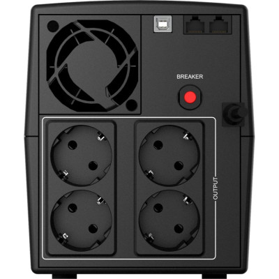 Джерело безперебійного живлення NJOY Keen 1000 (UPLI-LI100KU-CG01B), Lin.int., AVR, 4 x евро, USB, пластик Джерело безперебійного живлення NJOY Keen 1000 (UPLI-LI100KU-CG01B), Lin.int., AVR, 4 x евро, USB, пластик