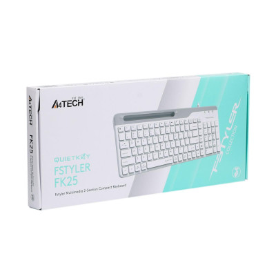 Клавіатура A4Tech Fstyler Ukr FK25 White Клавіатура A4Tech Fstyler Ukr FK25 White