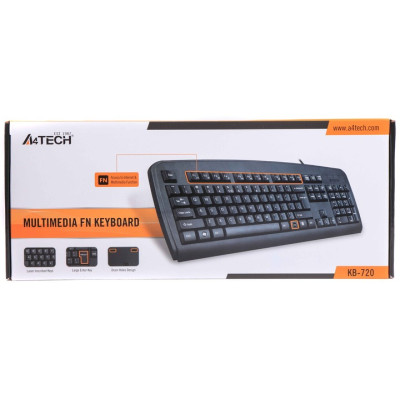 Клавіатура A4Tech KB-720 Black Клавіатура A4Tech KB-720 Black