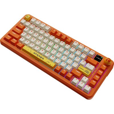 Клавіатура бездротова Ajazz AK820 MAX Avocado Switch Orange (AK820MAX-AS-OW)
