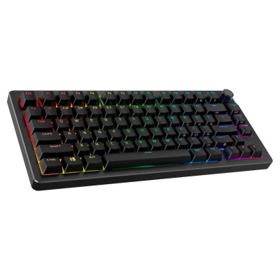 Клавіатура бездротова HyperX Alloy Rise 75 Red RGB UA Black (91Y91AA) Клавіатура бездротова HyperX Alloy Rise 75 Red RGB UA Black (91Y91AA)