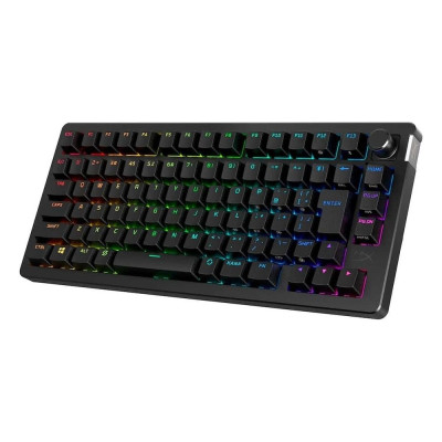Клавіатура бездротова HyperX Alloy Rise 75 Red RGB UA Black (91Y91AA) Клавіатура бездротова HyperX Alloy Rise 75 Red RGB UA Black (91Y91AA)