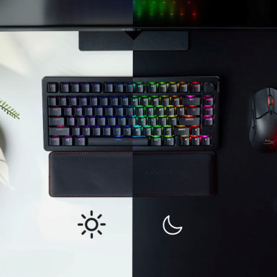 Клавіатура бездротова HyperX Alloy Rise 75 Red RGB UA Black (91Y91AA) Клавіатура бездротова HyperX Alloy Rise 75 Red RGB UA Black (91Y91AA)