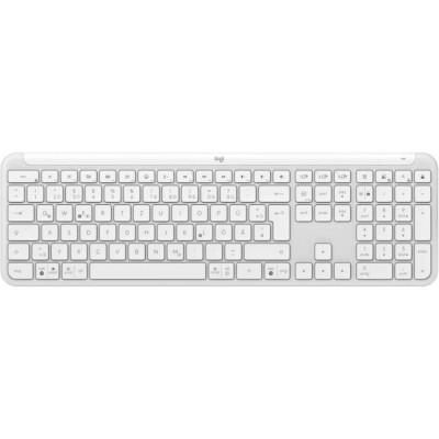 Клавiатура бездротова Logitech Signature Slim K950 US OffWhite USB (920-012466)